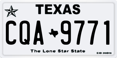 TX license plate CQA9771