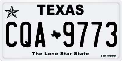 TX license plate CQA9773