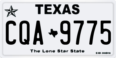 TX license plate CQA9775