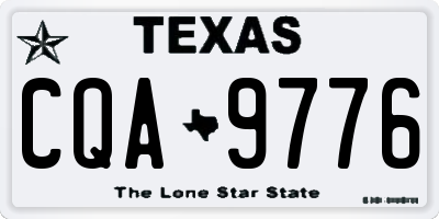 TX license plate CQA9776