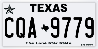 TX license plate CQA9779