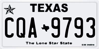TX license plate CQA9793