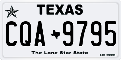 TX license plate CQA9795