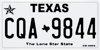TX license plate CQA9844