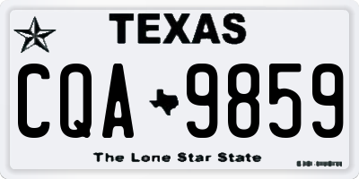 TX license plate CQA9859