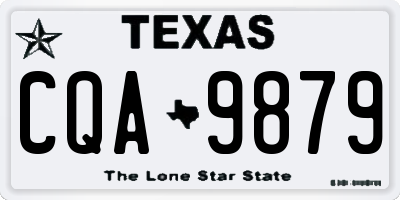 TX license plate CQA9879