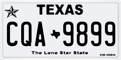 TX license plate CQA9899