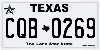 TX license plate CQB0269