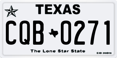 TX license plate CQB0271