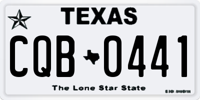 TX license plate CQB0441
