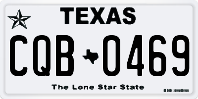 TX license plate CQB0469