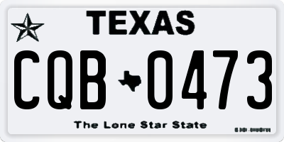 TX license plate CQB0473