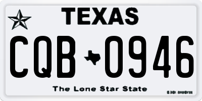 TX license plate CQB0946