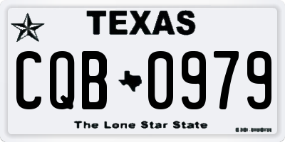 TX license plate CQB0979