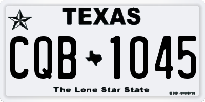 TX license plate CQB1045