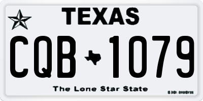 TX license plate CQB1079