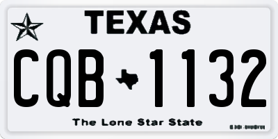 TX license plate CQB1132