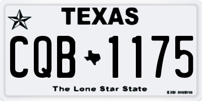 TX license plate CQB1175