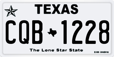 TX license plate CQB1228