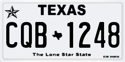 TX license plate CQB1248