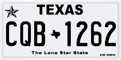 TX license plate CQB1262