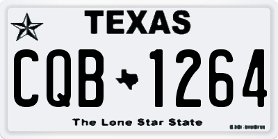TX license plate CQB1264