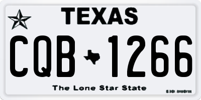 TX license plate CQB1266