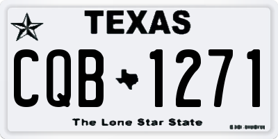 TX license plate CQB1271