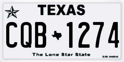 TX license plate CQB1274