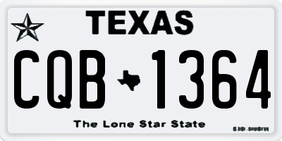 TX license plate CQB1364