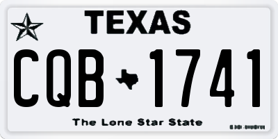 TX license plate CQB1741