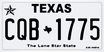 TX license plate CQB1775