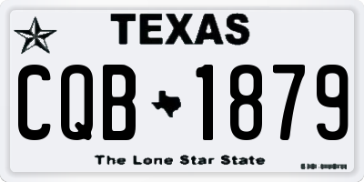 TX license plate CQB1879