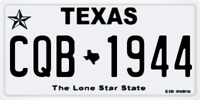 TX license plate CQB1944