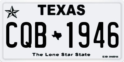 TX license plate CQB1946