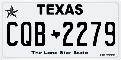 TX license plate CQB2279