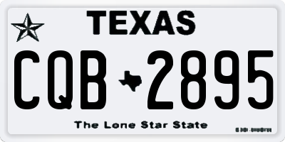 TX license plate CQB2895
