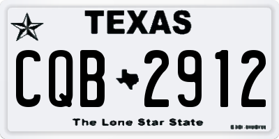 TX license plate CQB2912