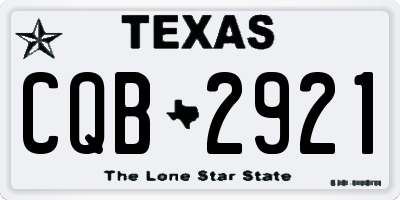 TX license plate CQB2921