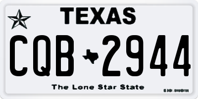 TX license plate CQB2944
