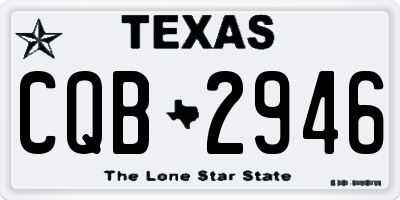 TX license plate CQB2946