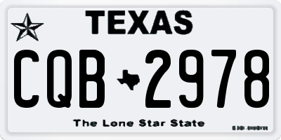 TX license plate CQB2978