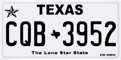 TX license plate CQB3952