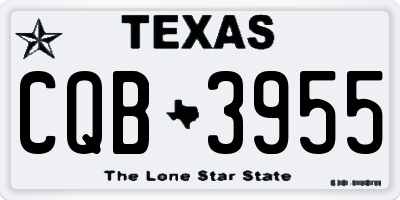 TX license plate CQB3955