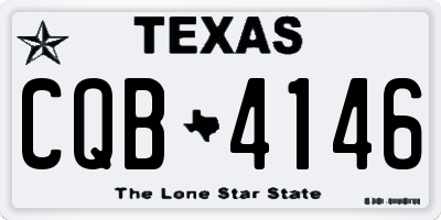 TX license plate CQB4146