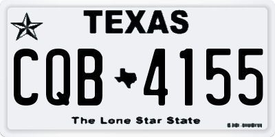 TX license plate CQB4155