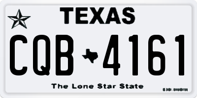 TX license plate CQB4161