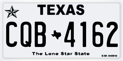 TX license plate CQB4162