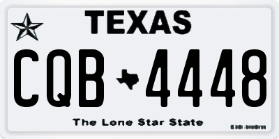 TX license plate CQB4448