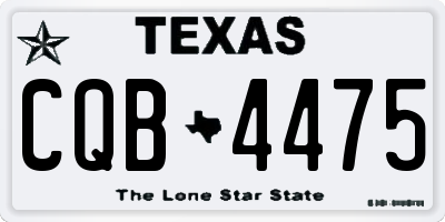 TX license plate CQB4475